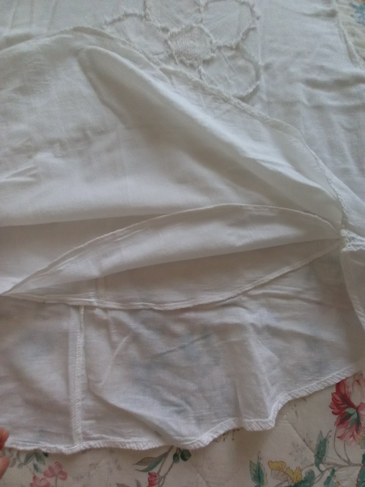 Beyaz Ham pamuklu kumaştan elbise - Görsel 4