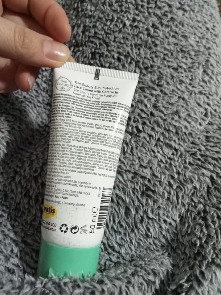 Bee Beauty Seramidli Güneş Koruyucu Yüz Kremi 50ml - Görsel 3