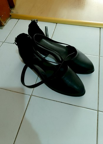 Siyah Bantlı İnce Topuklu Kadın Ayakkabı - Görsel 5