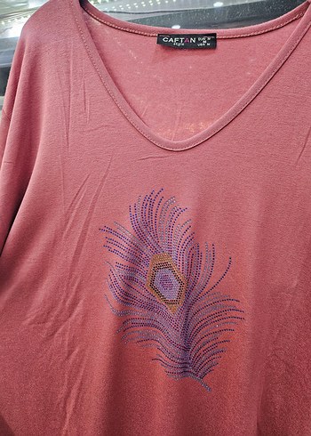 Pembe Uzun Kollu Bohem Kadın Bluz - Görsel 3