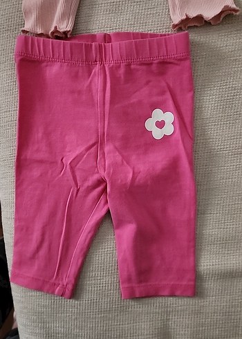 Kız Çocuk Çok Renkli Pamuklu Tayt Seti - Görsel 5