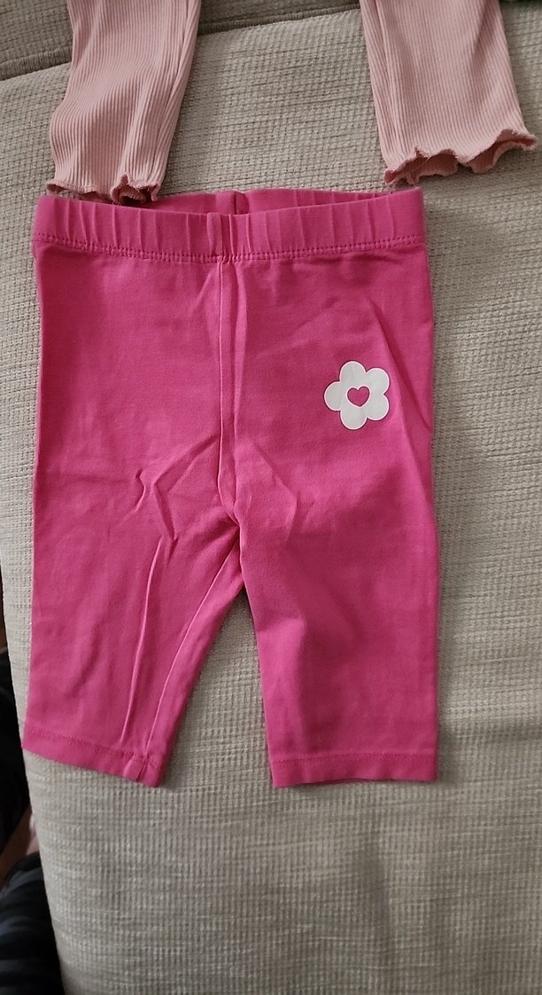 Kız Çocuk Çok Renkli Pamuklu Tayt Seti - Görsel 5