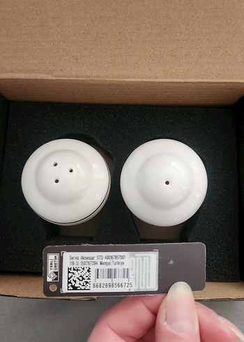 Beyaz Desenli Tuzluk - Karabiberlik - Görsel 3