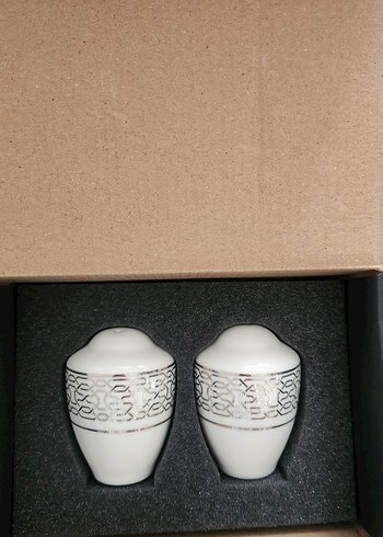 Beyaz Desenli Tuzluk - Karabiberlik - Görsel 4