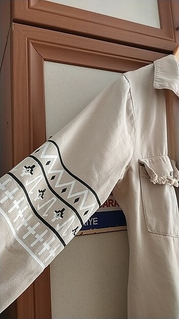 Diğer Bej uzun ceket