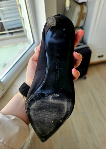 38 Beden siyah Renk Siyah Stiletto Topuklu Kadın Ayakkabı
