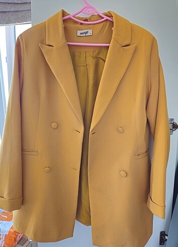 Zara Blazer Ceket Hardal Sarısı