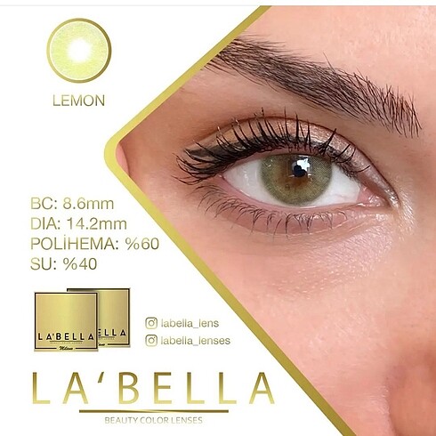 LaBella Lemon Yeşil Lens