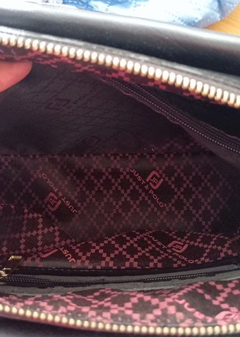 Siyah Deri Tokalı Kadın El Çantası - Görsel 4