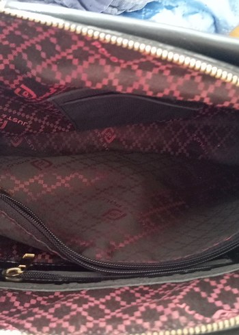 Siyah Deri Tokalı Kadın El Çantası - Görsel 3