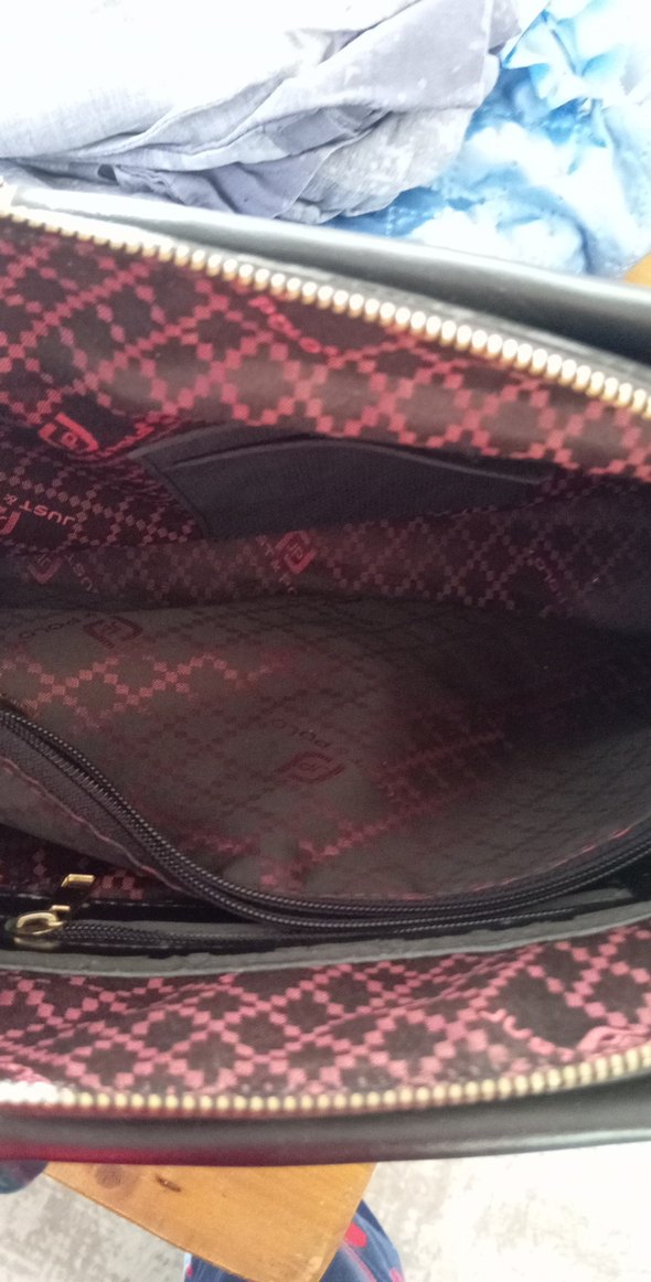 Siyah Deri Tokalı Kadın El Çantası - Görsel 3