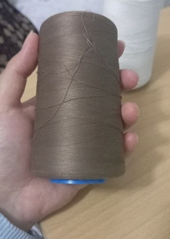 Bohem Tarzda Kahverengi ve Beyaz İplikler - Görsel 2