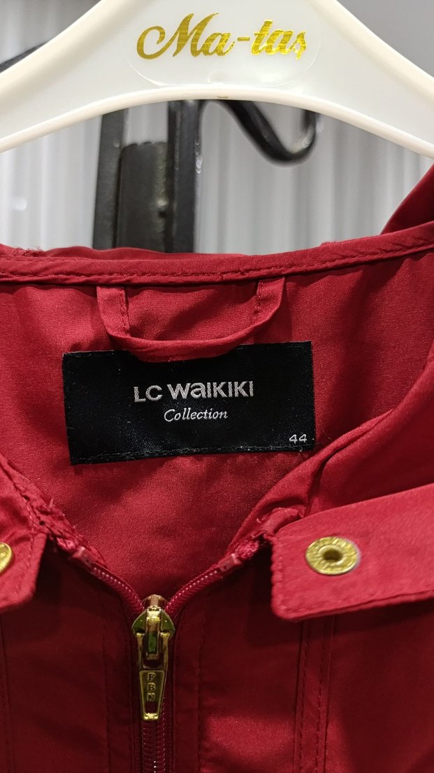 Bordo Midi Kadın Yağmurluk - Görsel 3