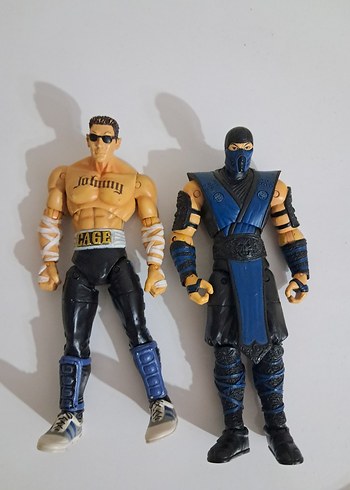 Mortal Kombat Subzero ve Johny Cage Aksiyon Figürleri