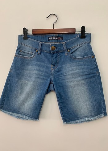 Vena Mavi Kısa Denim Şort