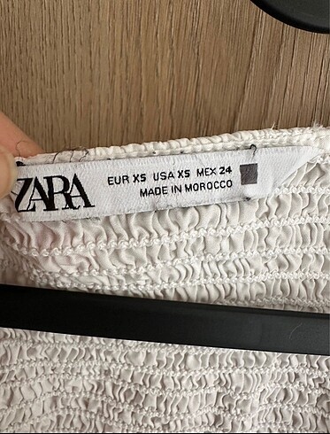 xs Beden beyaz Renk Zara Bluz