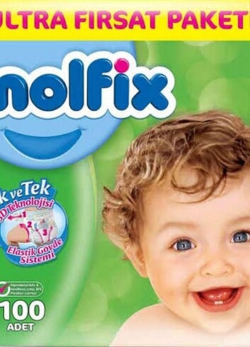 Molfix çocuk bezi 4 numara 100 adet