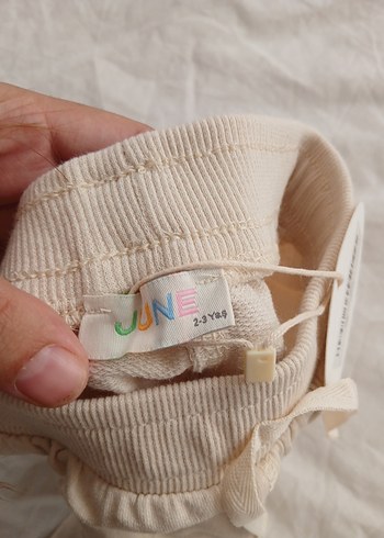 24-36 Ay Beden beyaz Renk Beyaz Erkek Çocuk Rahat Kesim Eşofman Altı