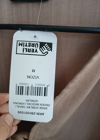 m Beden ten rengi Renk Bej V Yaka Uzun Kollu Rahat Keten Gömlek