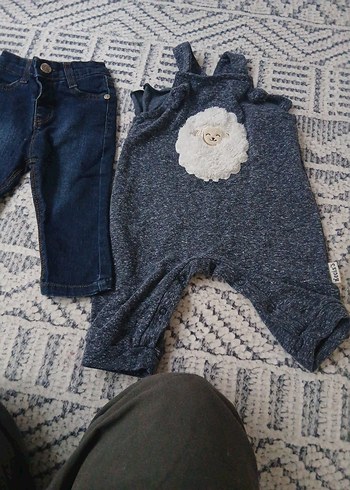 Gri Örgü Erkek Bebek Takımı Uzun Kollu - Görsel 2