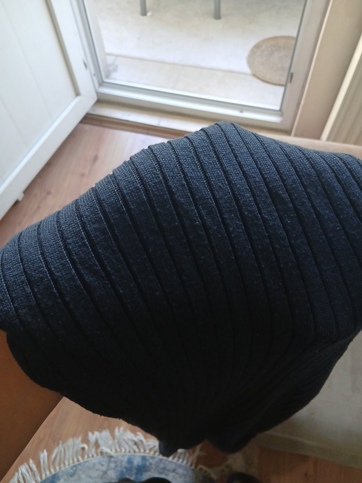 Lacivert Piliseli Uzun Kadın Elbise - Görsel 3