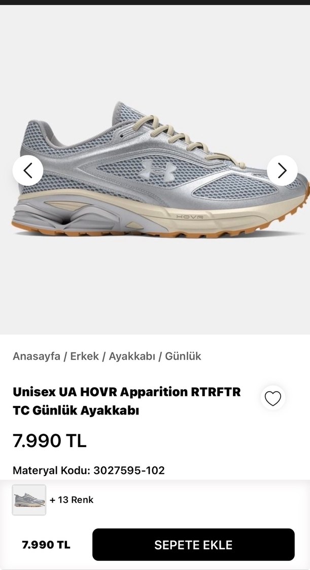 Under armour 42.5 ayakkabı sıfır orijinal - Görsel 5