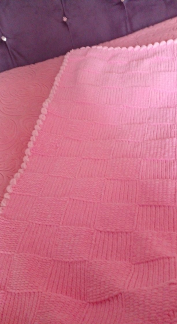Pembe Örgü Çocuk Battaniyesi - Görsel 4