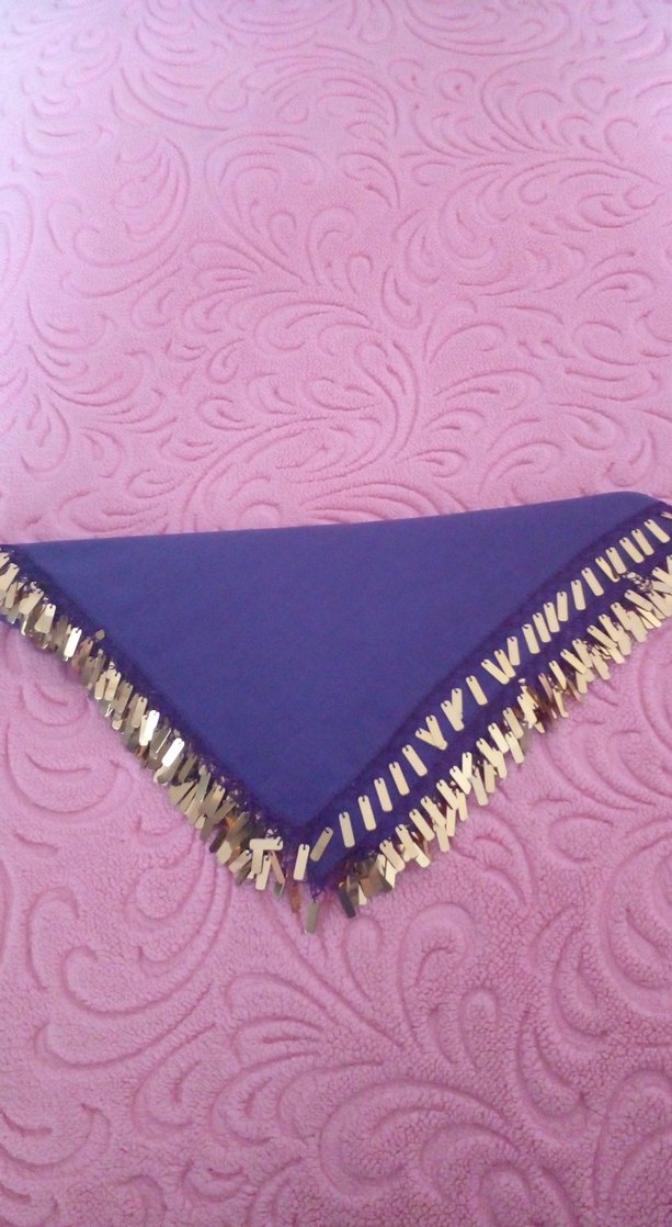 Püsküllü Mor Kadın çeyizlik yazma - Görsel 4