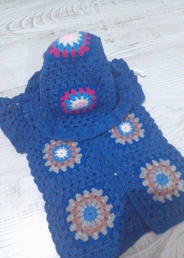 Yelek şapka takım - Görsel 2