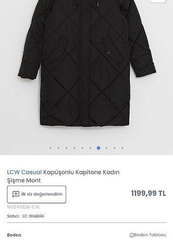 Kapitone şişme mont siyah