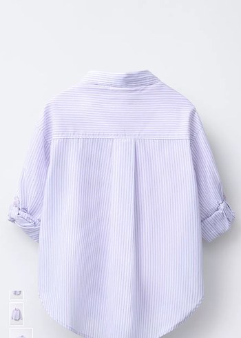 Mor Pamuklu Salaş Gömlek ve tişört - Görsel 3