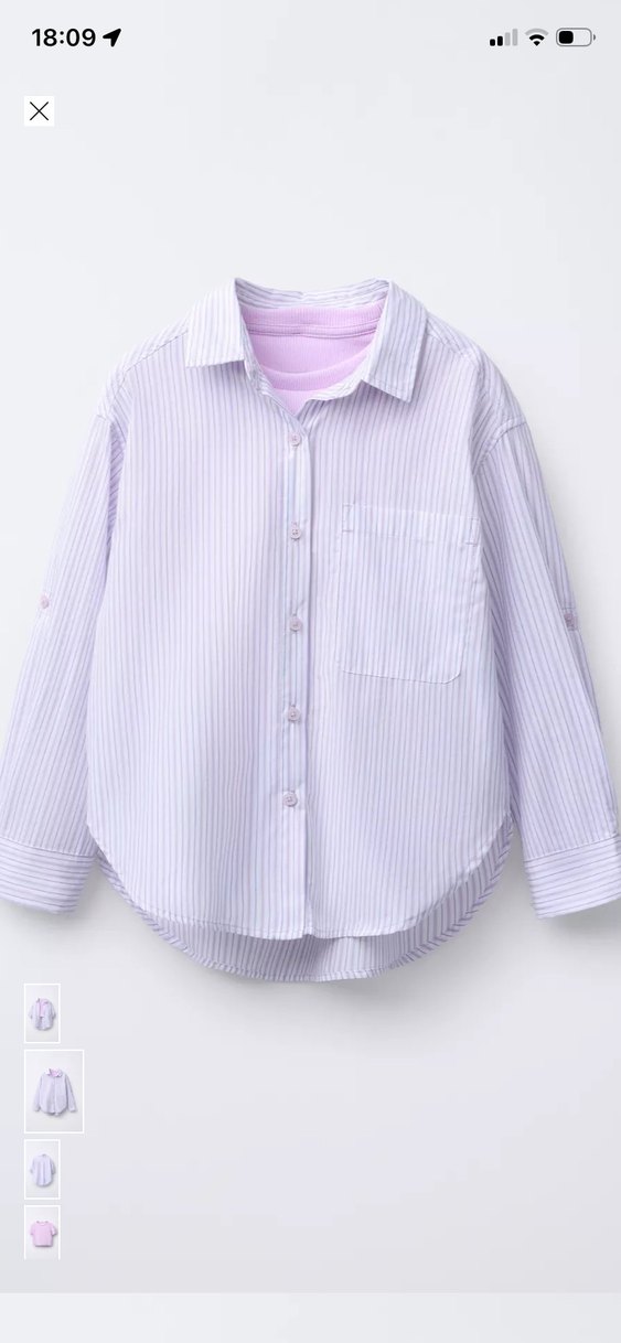 Mor Pamuklu Salaş Gömlek ve tişört - Görsel 2