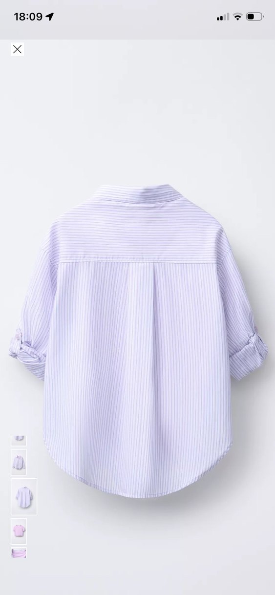 Mor Pamuklu Salaş Gömlek ve tişört - Görsel 3