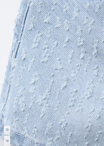 Kız Çocuk Mavi Denim Şort - Görsel 3