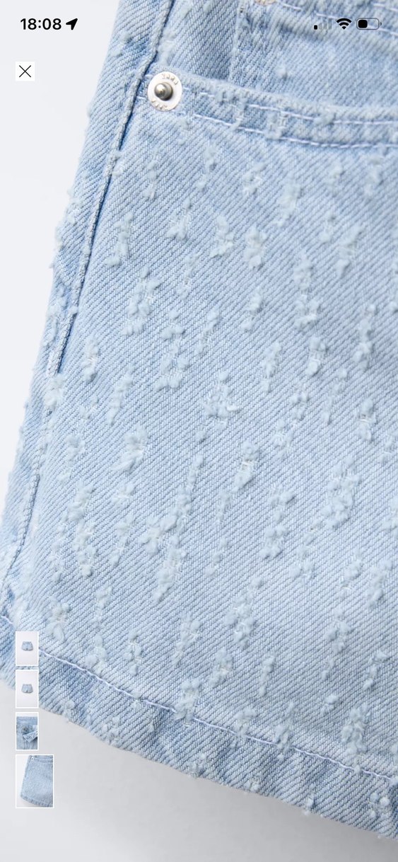 Kız Çocuk Mavi Denim Şort - Görsel 3