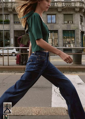 Düğmeli Yeşil Kadın triko ceket - Görsel 4