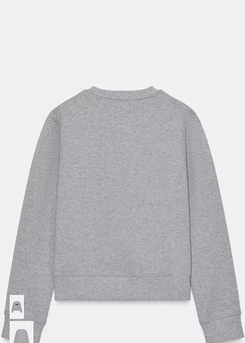 Gri Kadın Uzun Kollu Sweatshirt - Görsel 2