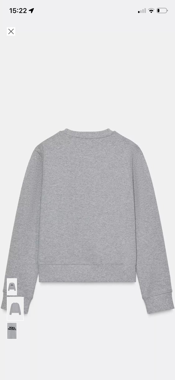 Gri Kadın Uzun Kollu Sweatshirt - Görsel 2