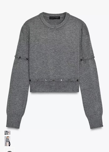 Gri kadın kazak - Görsel 5