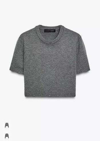 Gri kadın kazak - Görsel 7