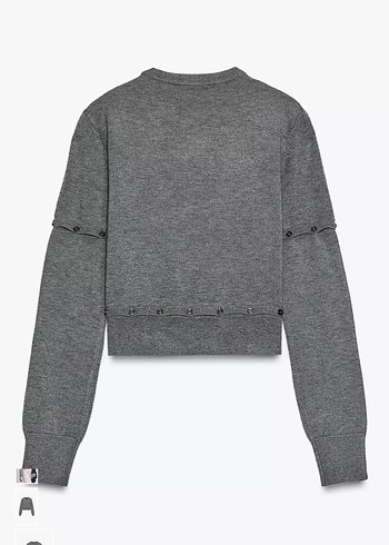 Gri kadın kazak - Görsel 6