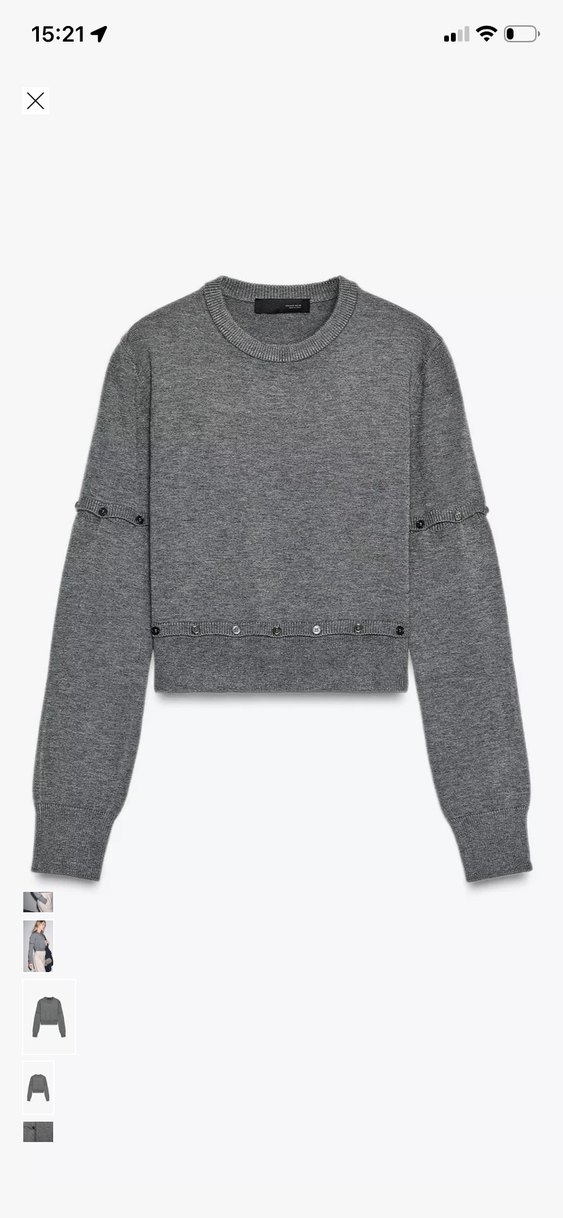 Gri kadın kazak - Görsel 5