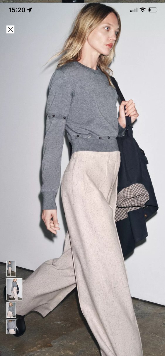 Gri kadın kazak - Görsel 2