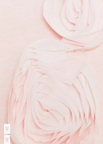 Pembe Fırfırlı  Tişört - Görsel 3