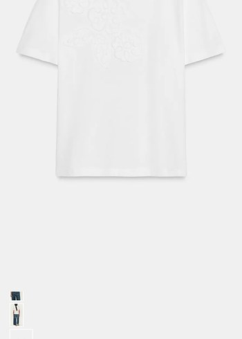 Beyaz Kısa Kollu  Kadın Tişört - Görsel 4