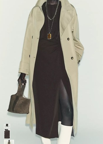 Kahverengi  Uzun Elbise - Görsel 7