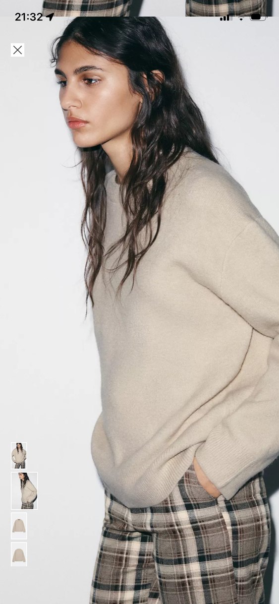 Bej Kadın Kazak - Görsel 2