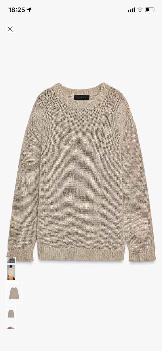 Bej Kadın Triko Bisiklet Yaka Kazak - Görsel 3