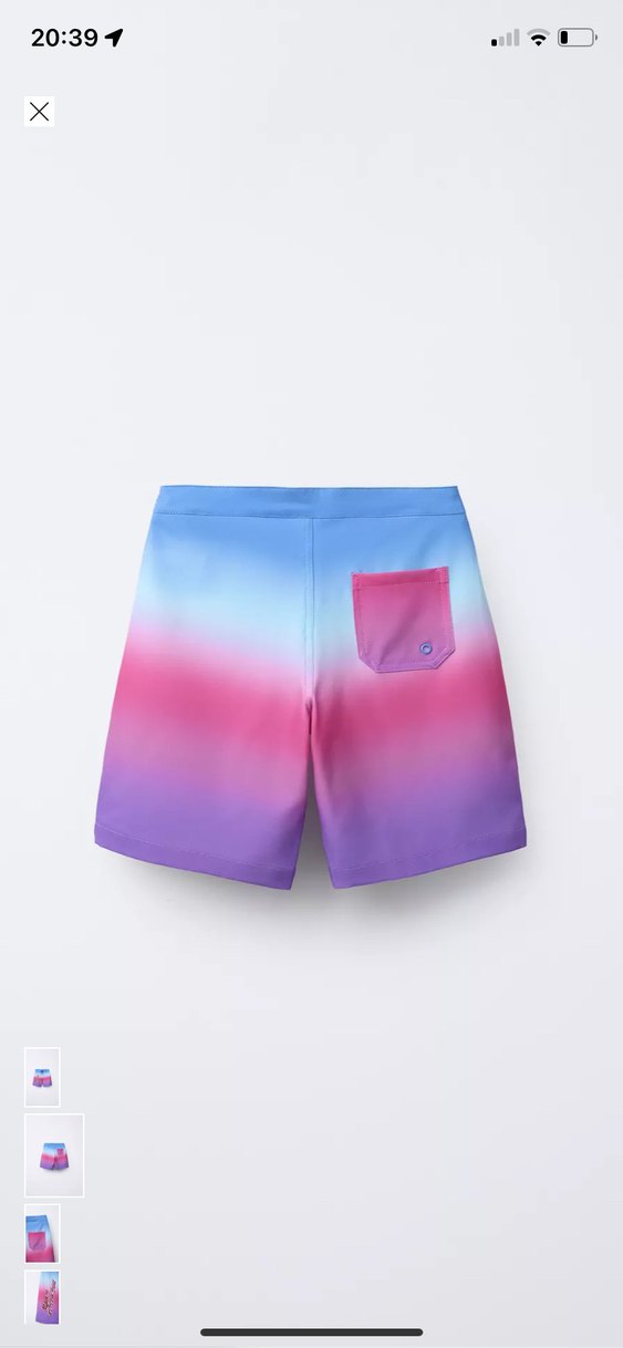 Erkek Bağcıklı Mini Renk Geçişli Şort - Görsel 2