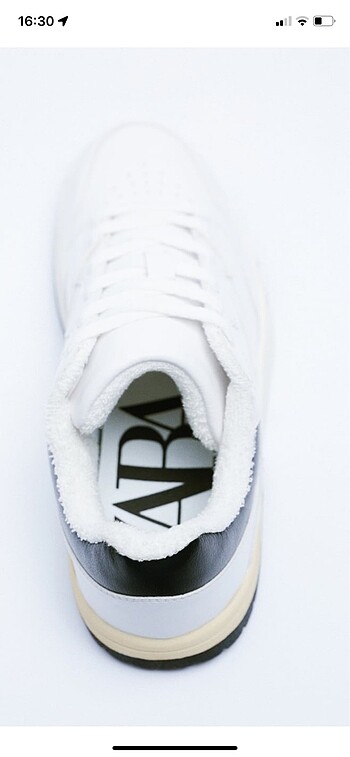 38 Beden beyaz Renk Zara spor ayakkabı